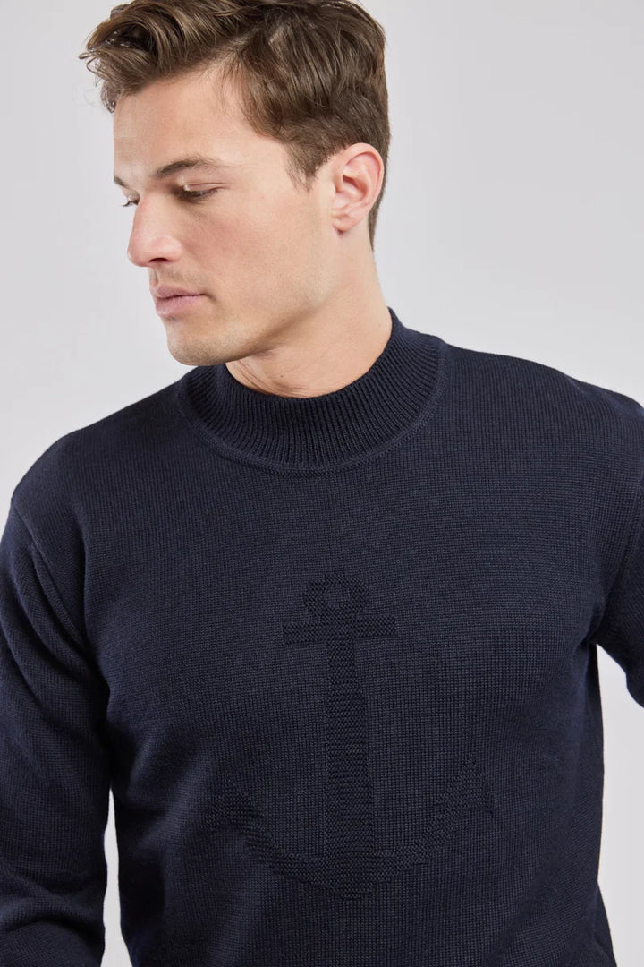 Pul col montant Ancre Navire Azul Marinho