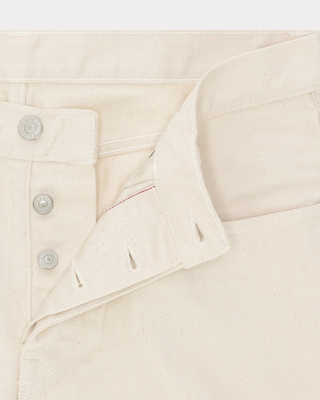 965 John Japan Denim Selvedge 5 Bolsos Regular Fit Ecrù - L33''