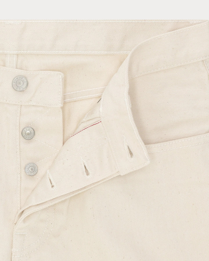 965 John Japan Denim Selvedge 5 Bolsos Regular Fit Ecrù - L33''