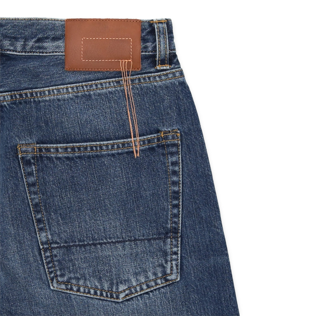 965 John Japan Denim Cimosado 5 Bolsos Regular Fit Stone Wash - L29''