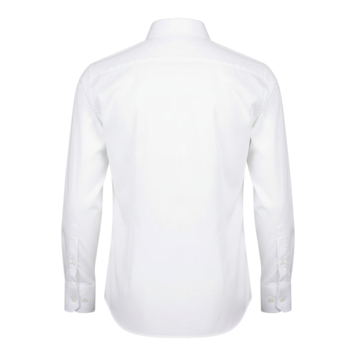 Camisa Manga Comprida Slim Fit Sem Ferro Branco