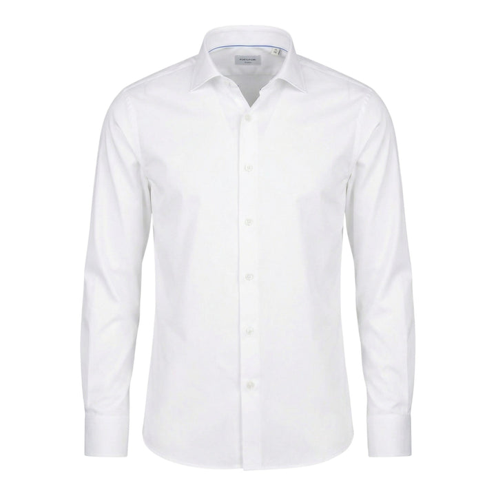 Camisa Manga Comprida Slim Fit Sem Ferro Branco