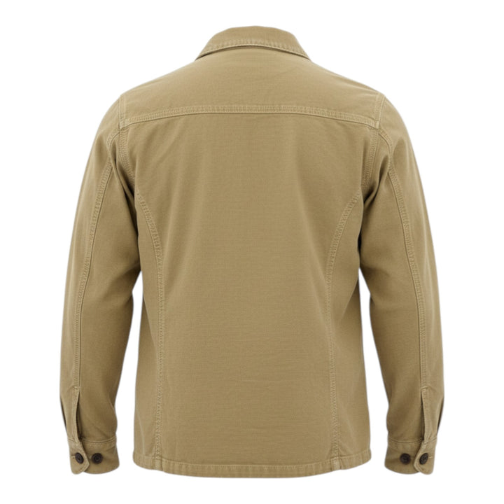 Camisa Over Manga Comprida Acadia Mistura de Linho Moka