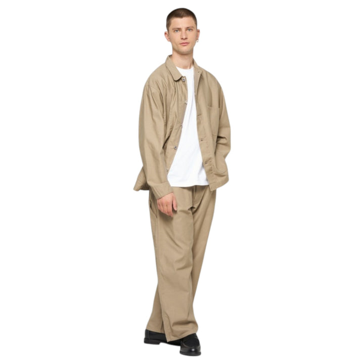 Coverall Japan Military Cloth Back Satin Algodão Bege