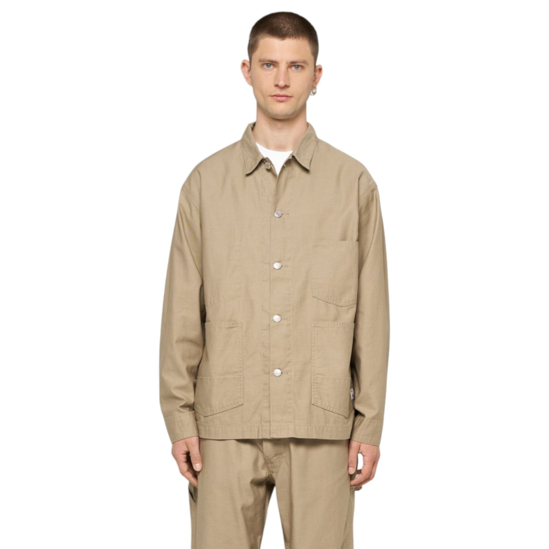 Coverall Japan Military Cloth Back Satin Algodão Bege