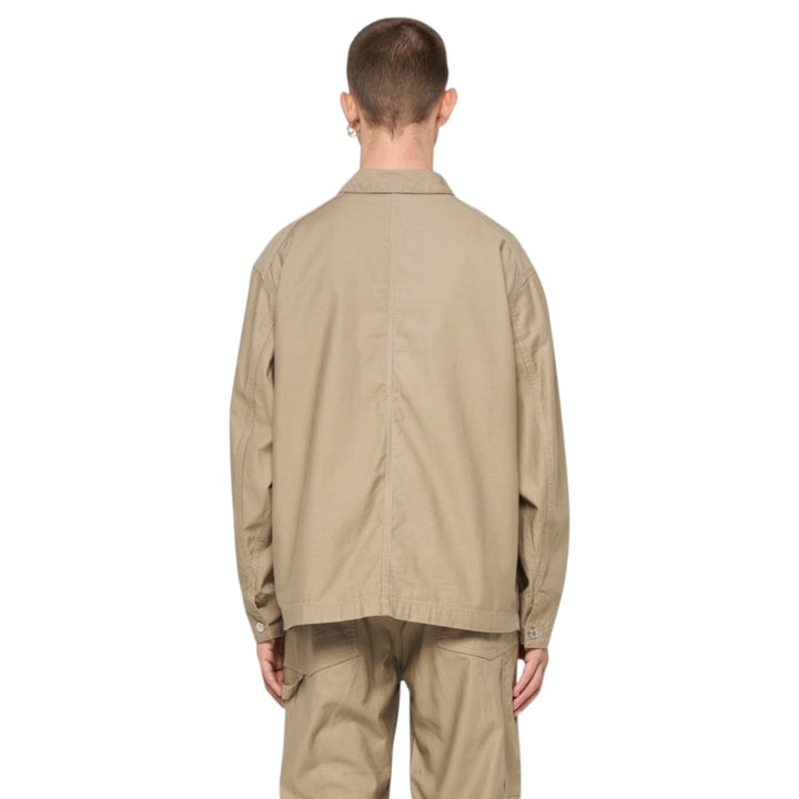 Coverall Japan Military Cloth Back Satin Algodão Bege