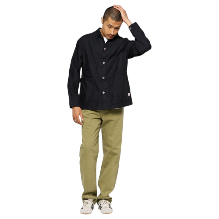 Coverall Japan Military Cloth Back Satin Algodão Black