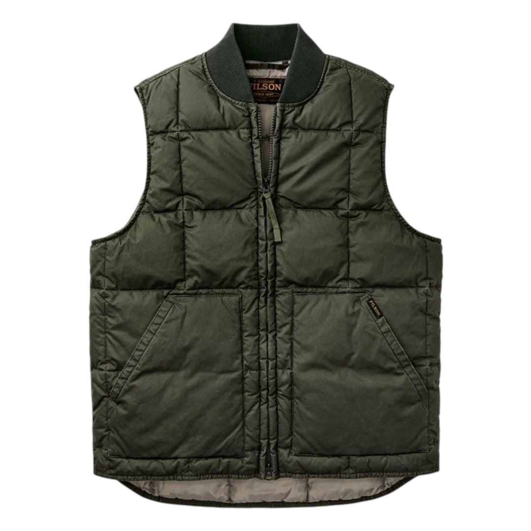 Heritage Cotton Down Vest Light Brown