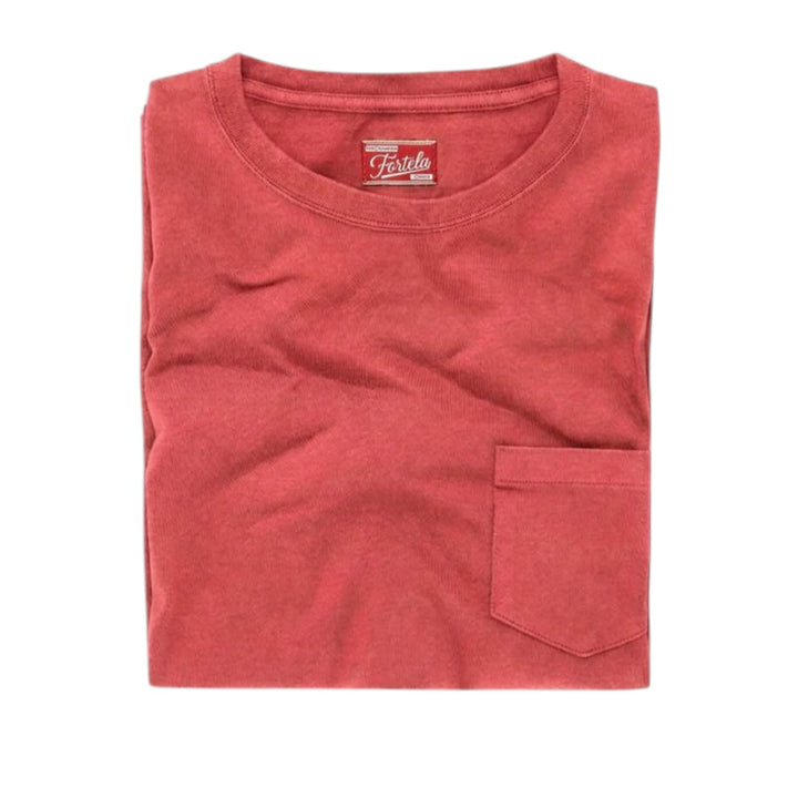 Teepocket  T-Shirt com Bolso em Algodão Lobster Corallo