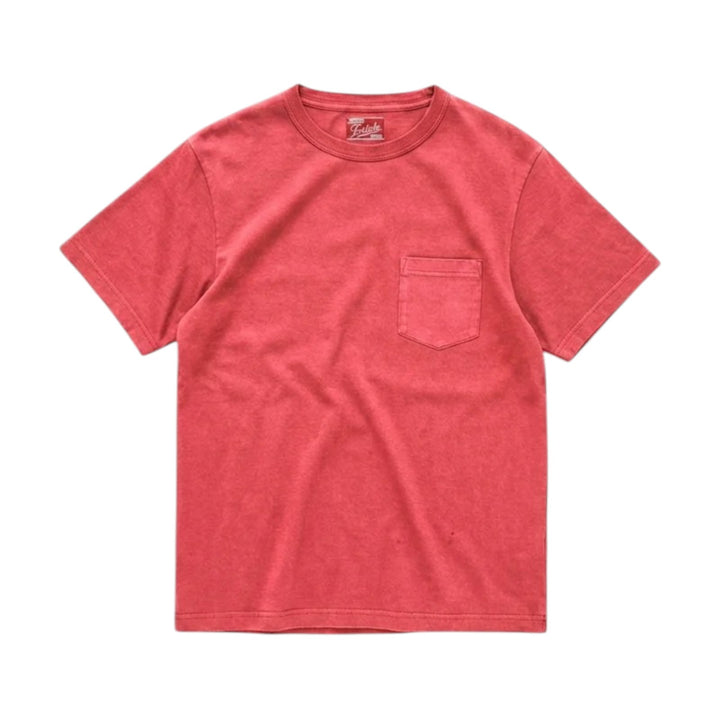 Teepocket  T-Shirt com Bolso em Algodão Lobster Corallo