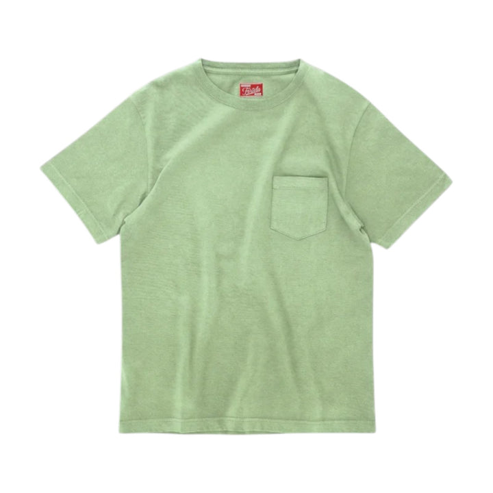 Tubejp T-Shirt com Bolso em Algodão Lobster Sage Verde