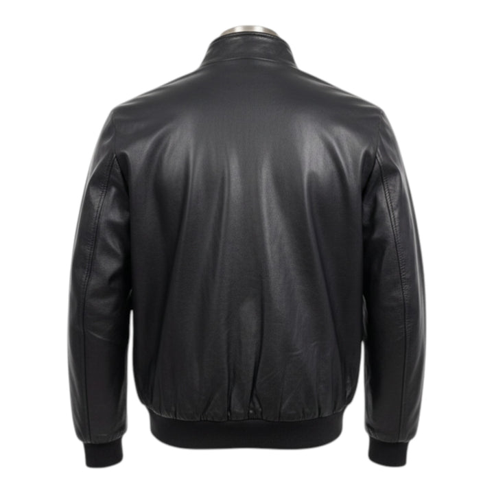 Blusão Modelo Baracuta Pele Verdadeira Preto