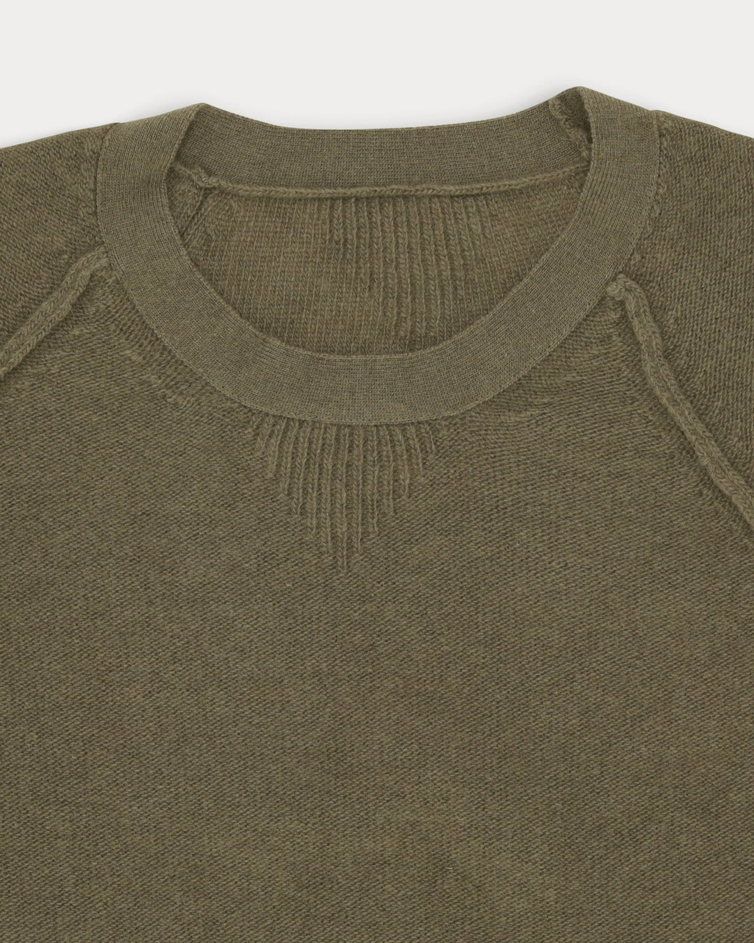 HARVARD CAMISOLA DE GOLA REDONDA EM LÃ MANGAS RAGLAN ARMY GREEN