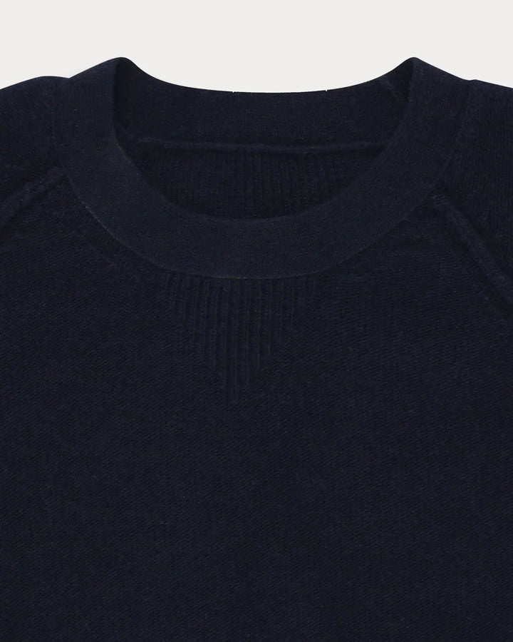 HARVARD CAMISOLA DE GOLA REDONDA EM LÃ MANGAS RAGLAN NAVY