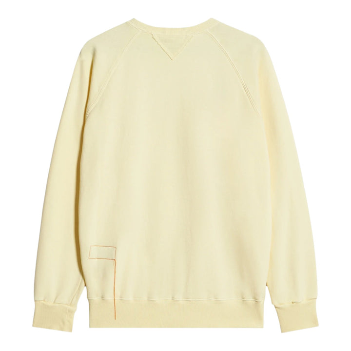 Harvard Sweatshirt de Gola Redonda em Jersey Escovado com Corte Raglan Canary