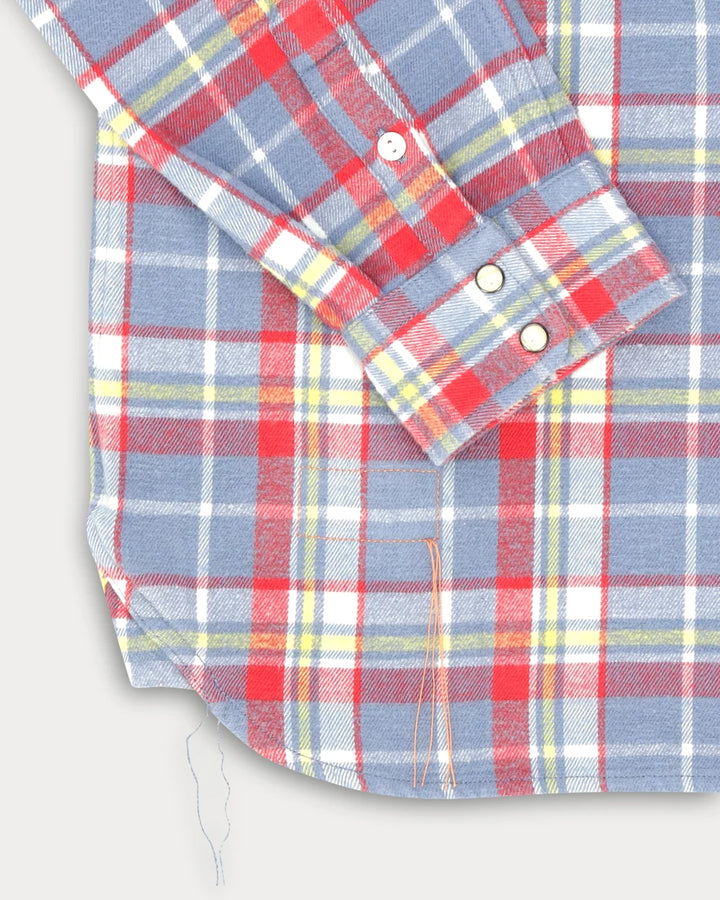 JOSH CAMISA TEXANA ALGODÃO AOS QUADRADOS RED/GREY