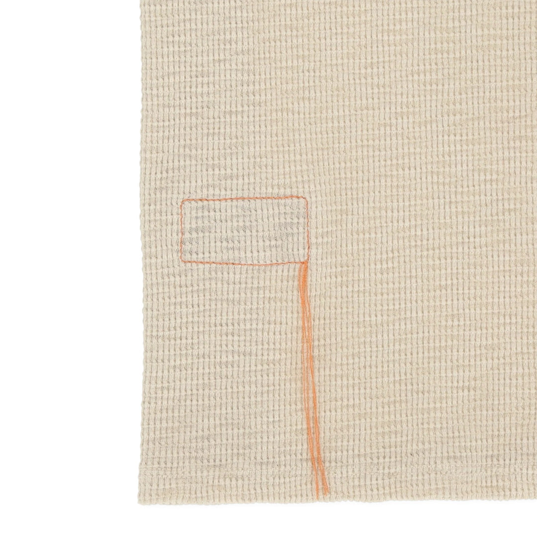 Missourim Polo em Jersey Waffle de Manga Curta Beige