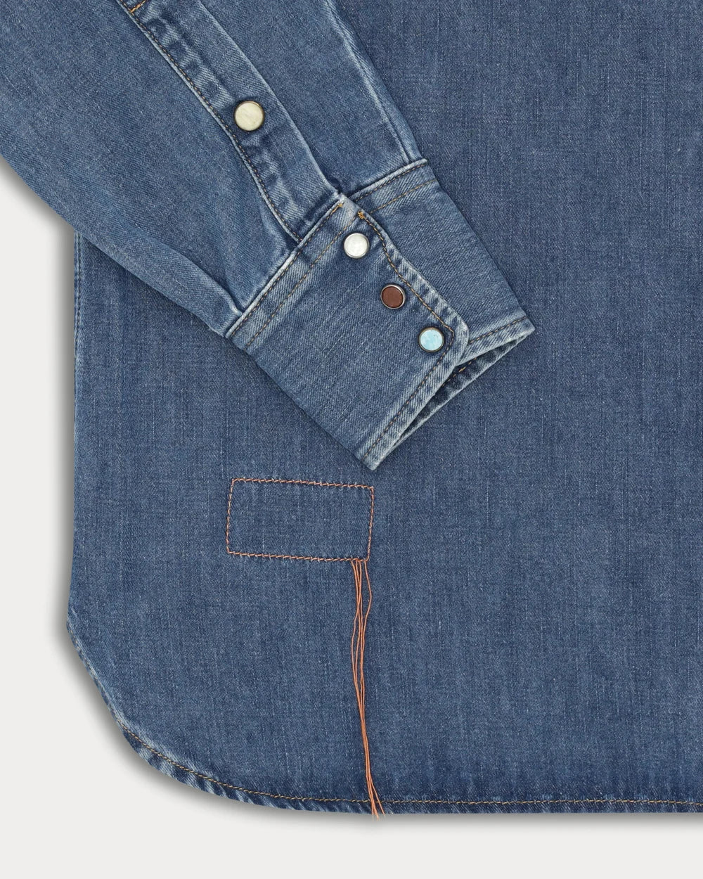 NTEX CAMISA TEXANA DENIM STONE WASH