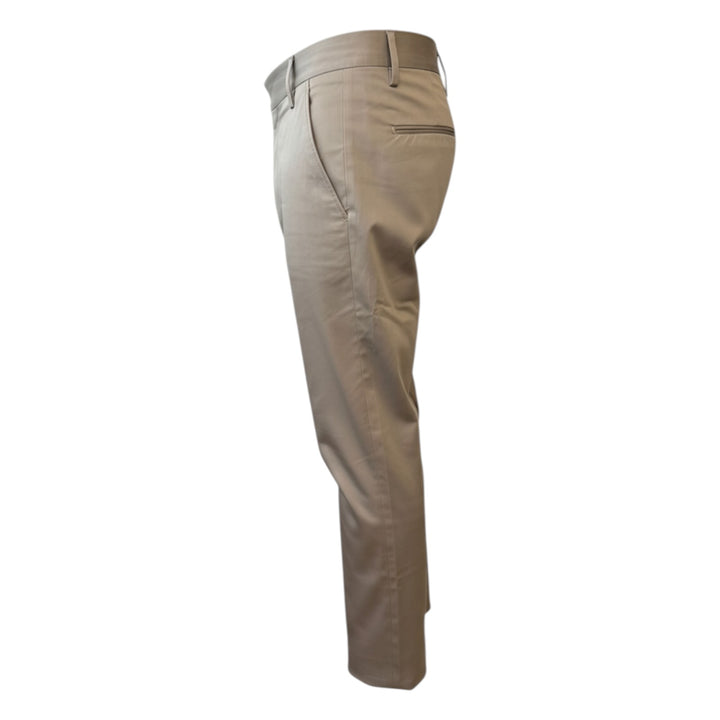 Calças Bolsos Americanos Slim Curto Toupe