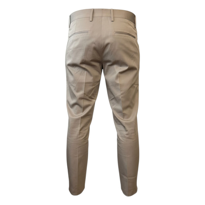 Calças Bolsos Americanos Slim Curto Toupe