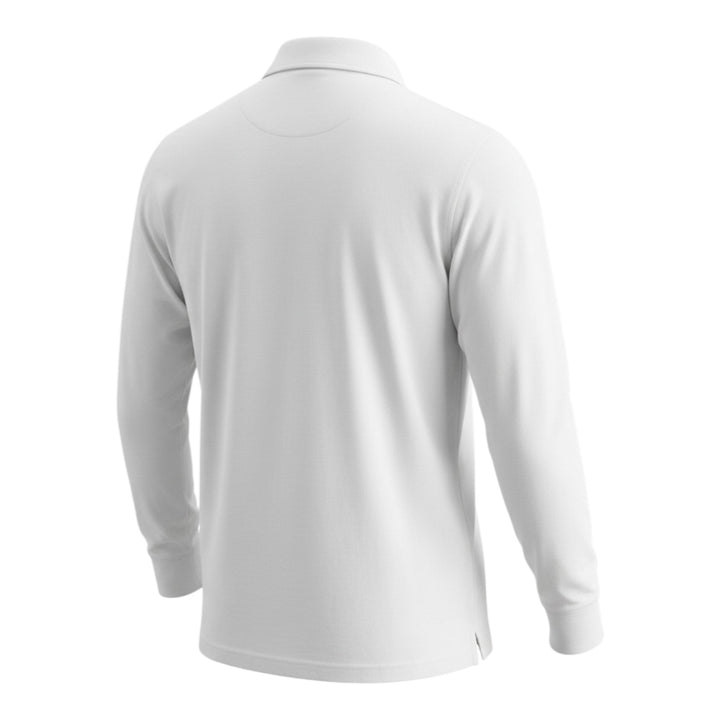 Polo de Manga Comprida York Jersey White