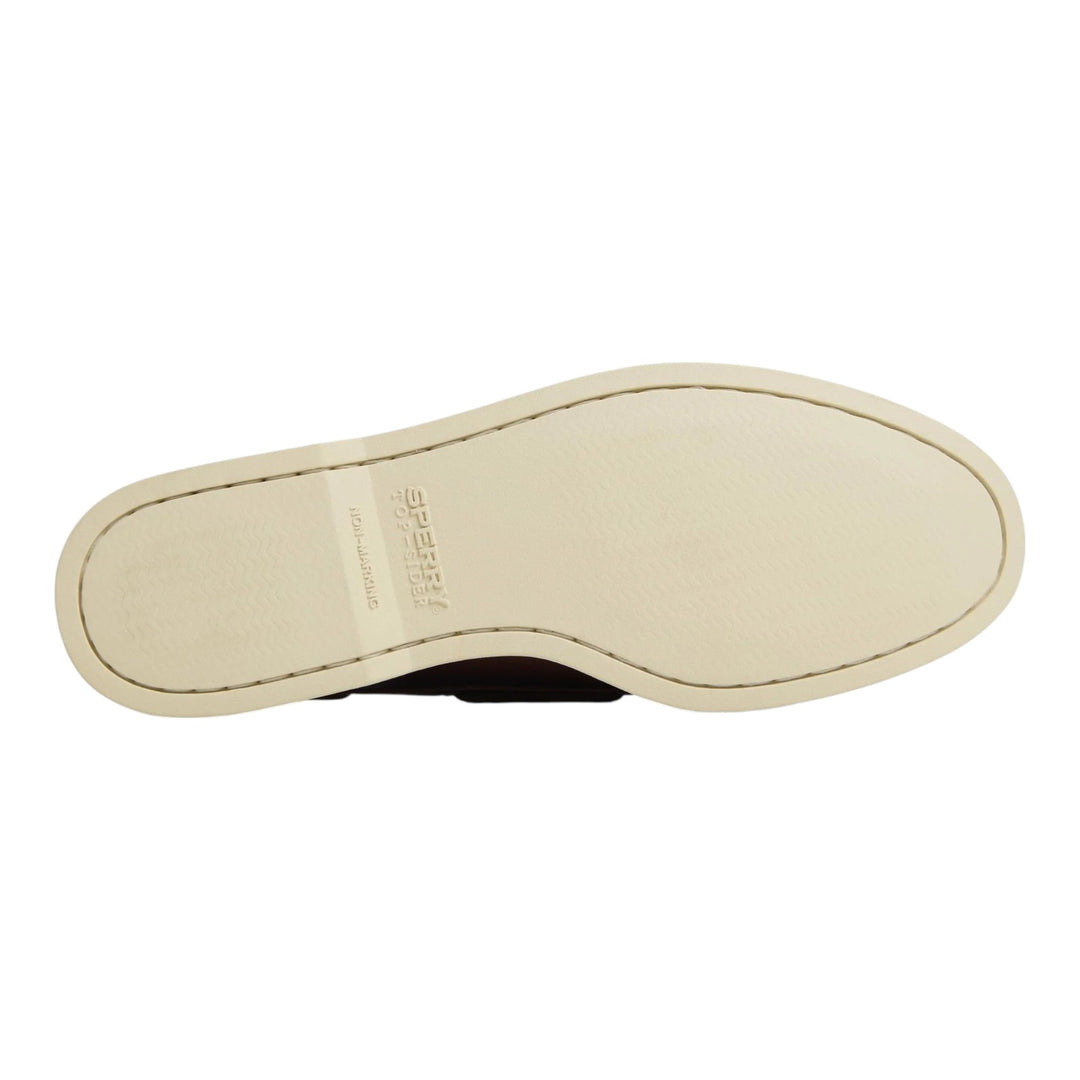 Sapato de vela Authentic Original 2 ilhós em Pele Genuína Castanha