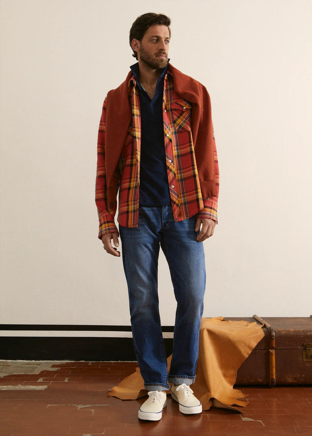 965 John Japan Denim Cimosado 5 Bolsos Regular Fit Stone Wash - L29''