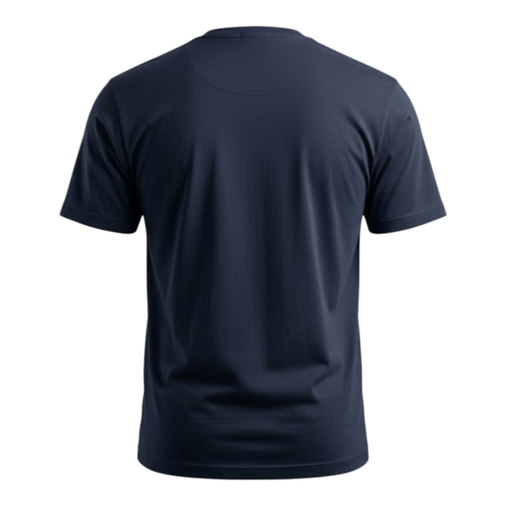 T-Shirt Gola Redonda Jersey Confort Azul Escuro