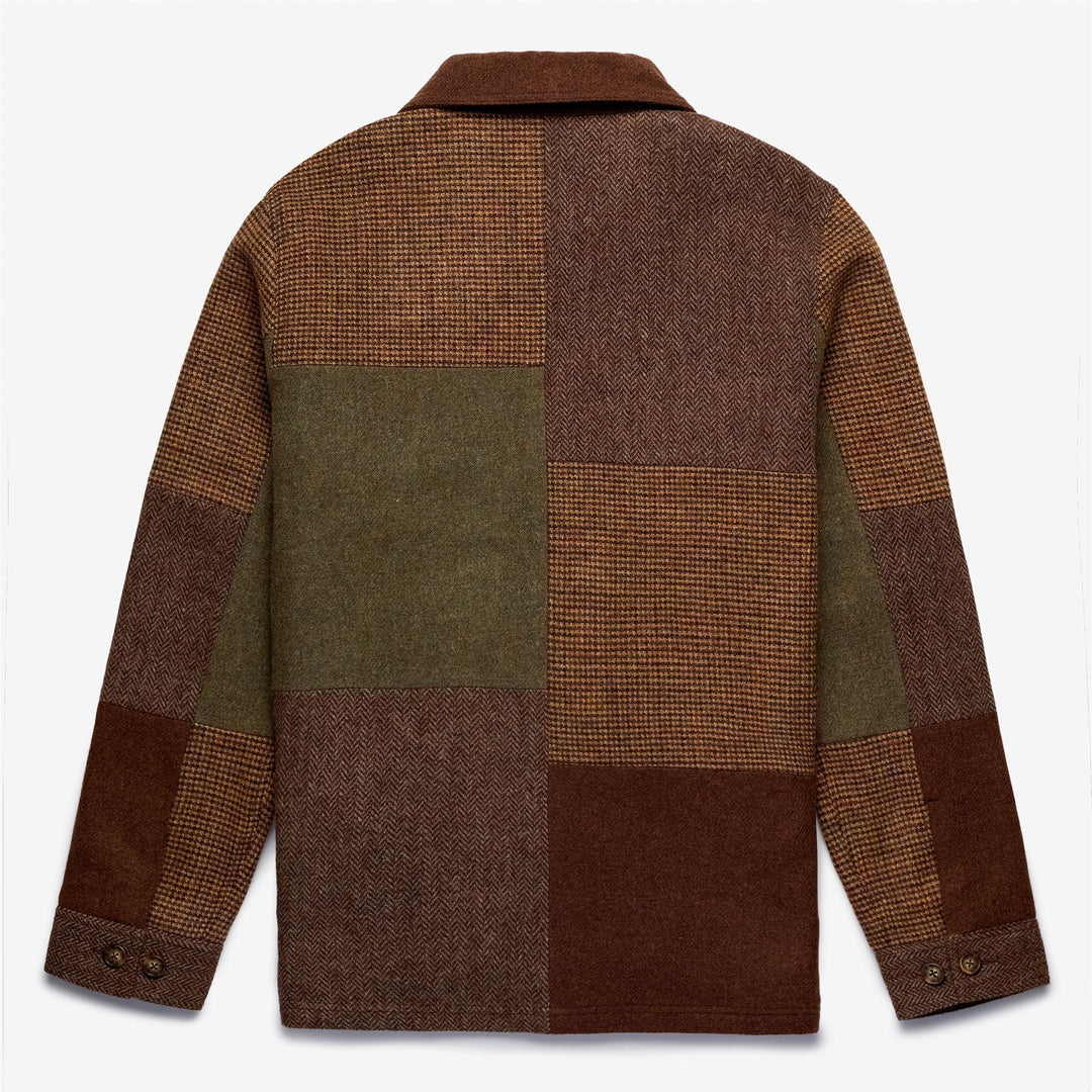 DORR PATCHWORK BROWN MULTICOLOR CHECK