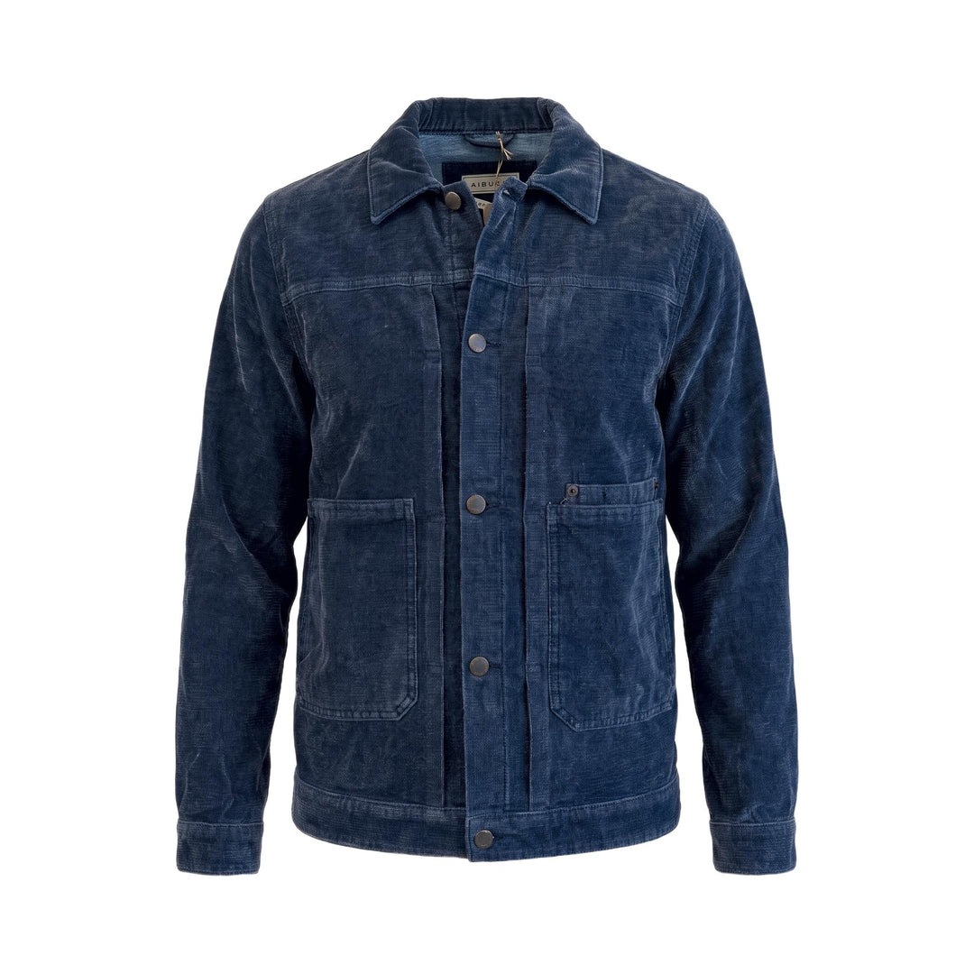 Aiburai OVERSHIRT MARTE FUSTAGNO DENIM NAVY STONE Blu - foto 1