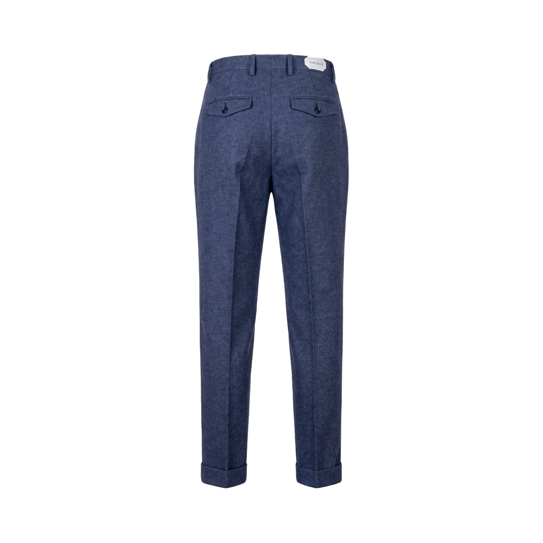 Aiburai PANTALONE URANO PR LANA BLU Blu - foto 2