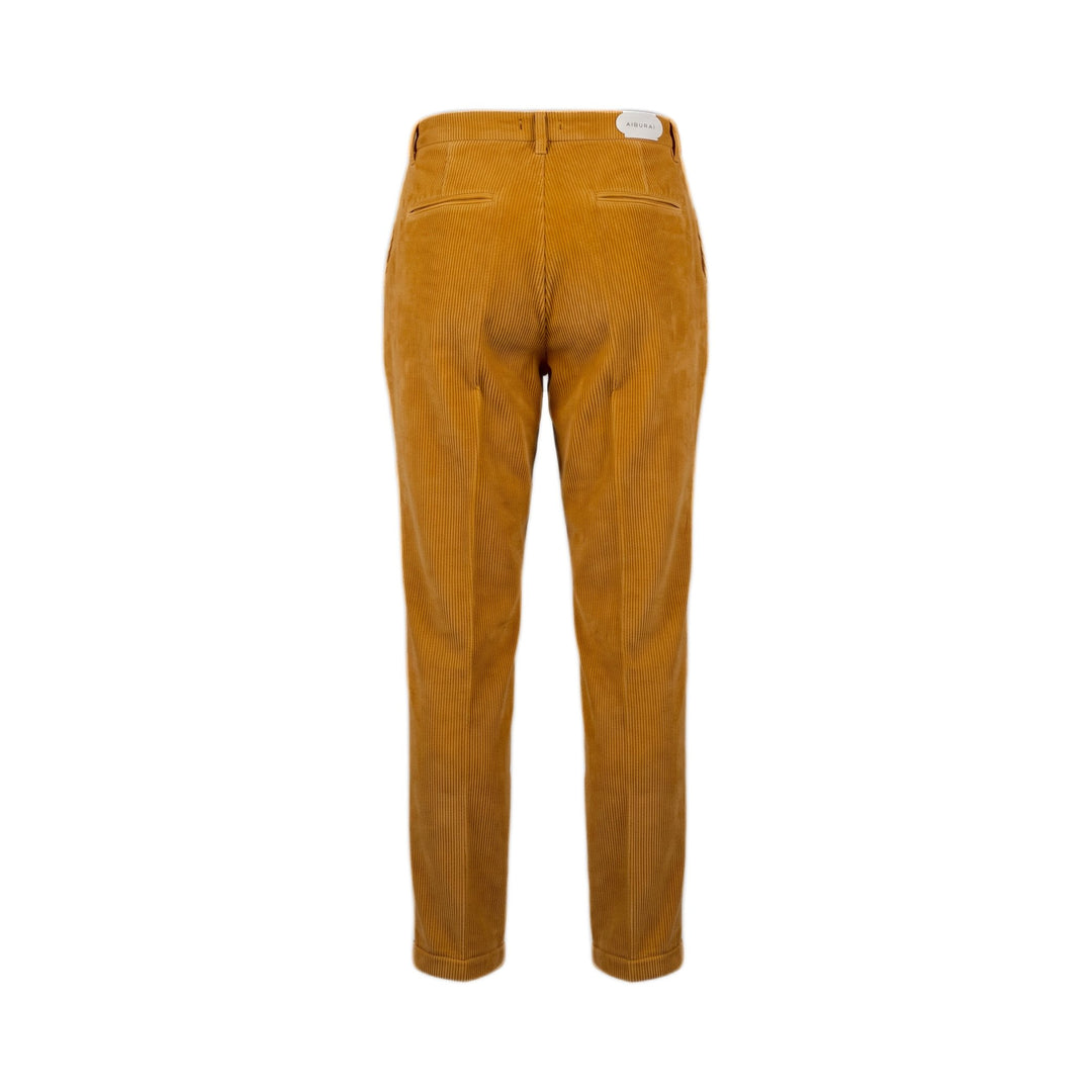 Aiburai PANTALONE URANO VELLUTO OCRA Beige - foto 2