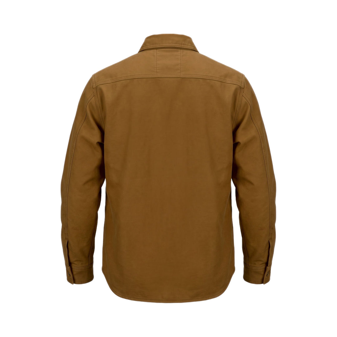Bl'ker Vintage MOLESKINE SHIRT TRAPUNTA HUNTER KHAKY Beige - foto 2