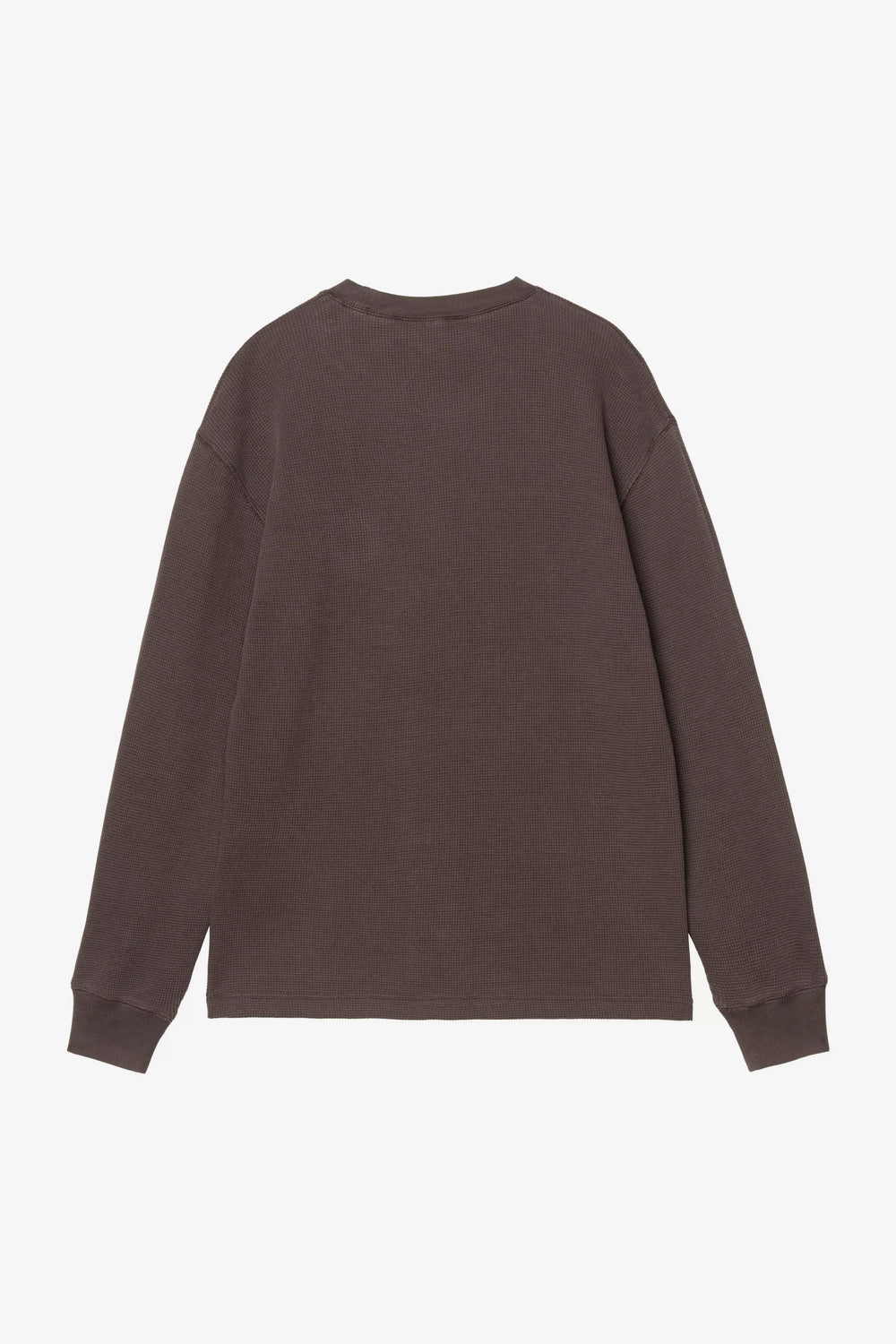 Carhartt Wip L/S VISTA WAFFLE T-SHIRT TOBACCO GARMENT DYED Marrone - foto 2