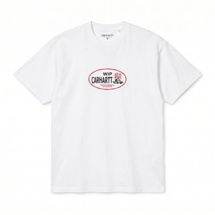 Carhartt Wip S/S Harlequin BBQ T-Shirt White Bianco - foto 2