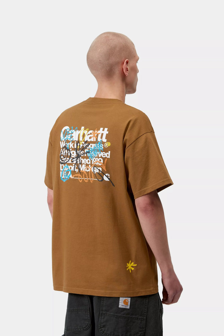 Carhartt Wip S/S Primary T-Shirt Hamilton Brown Marrone - foto 4