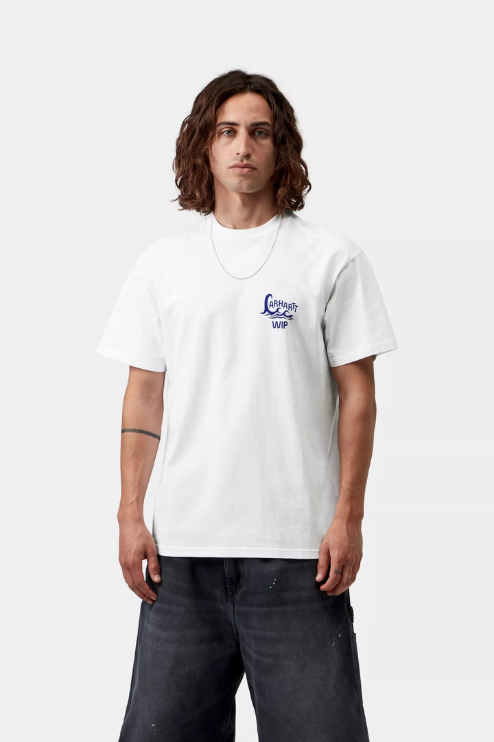 Carhartt Wip S/S WAVES T-SHIRT WHITE Bianco - foto 4
