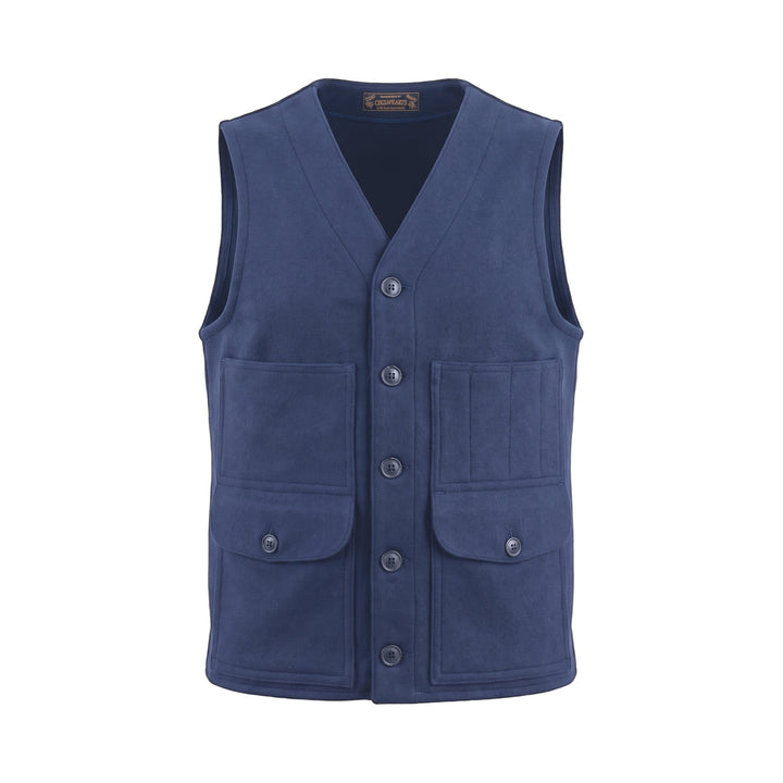 Chesapeake's OUTDOOR HEAVY WEIGHT WOOL VEST OREGON NAVY BLUE Blu - foto 1