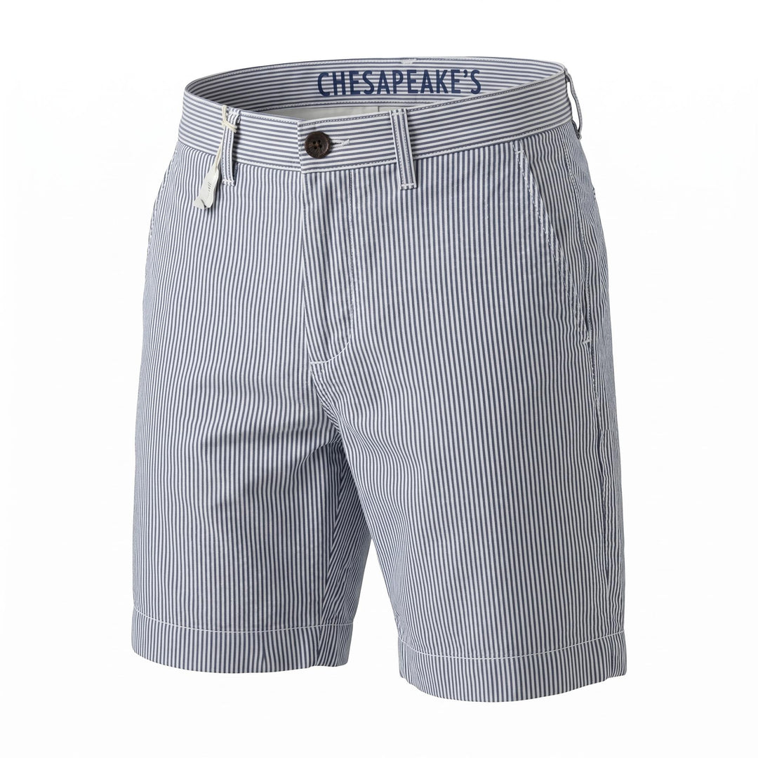 Chesapeake's Seersucker Boat Short Mantucket Navy Blu - foto 1