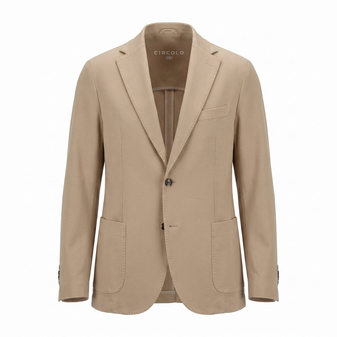 Circolo 1901 BLAZER PREMIUM PIQUET BEIGE Marrone - foto 1
