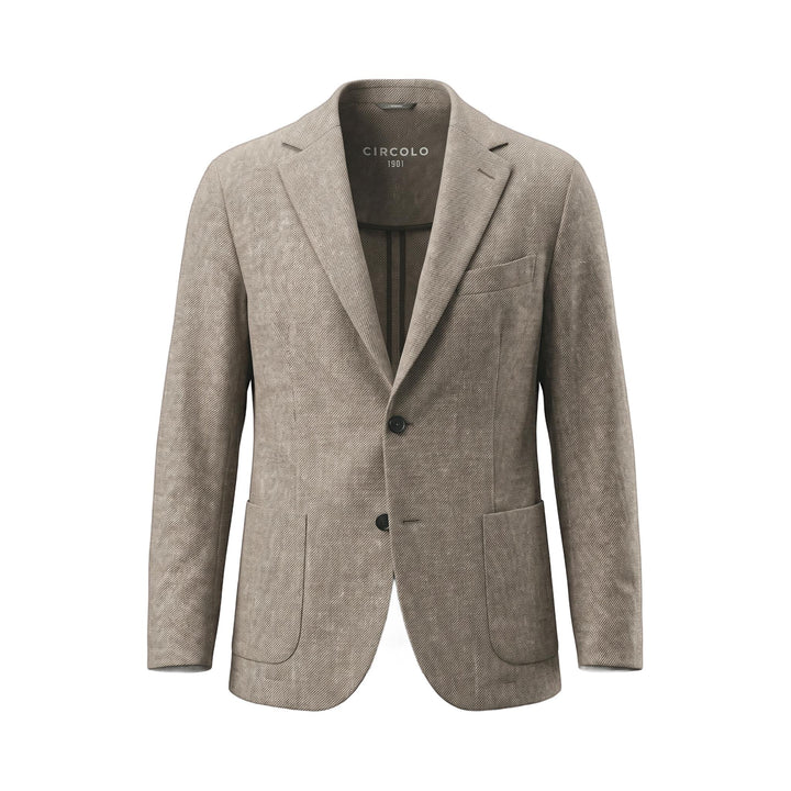 Circolo 1901 BLAZER SPECIAL PRINT TWILL CORTECCIA Marrone - foto 1