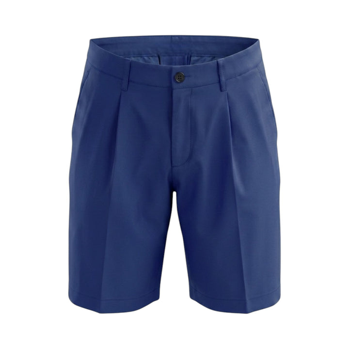 BERMUDA BOLSO AMERICANO UMA PINÇA EM ALGODÃO AZUL