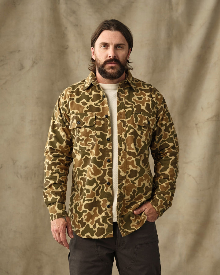 Filson Field Flannel Shirt Buckskin Camo Beige - foto 1