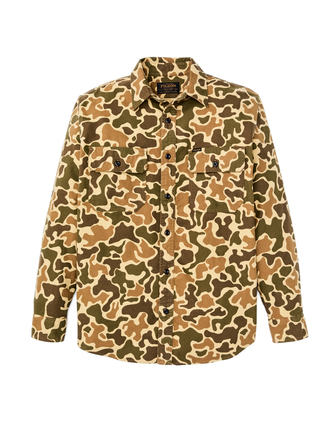 Filson Field Flannel Shirt Buckskin Camo Beige - foto 4