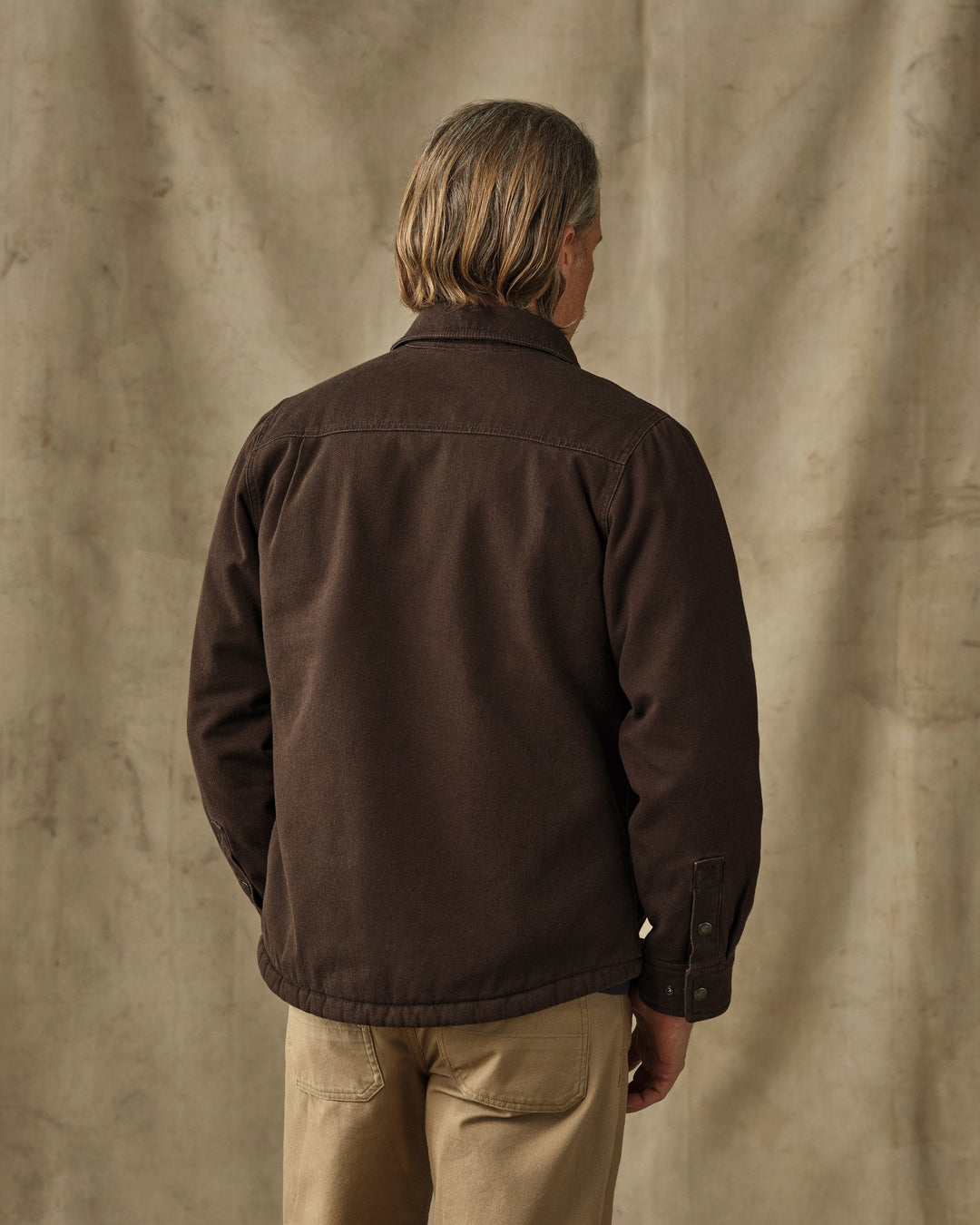 Filson Fleece-Lined Jac-Shirt Dark Brown Marrone - foto 3