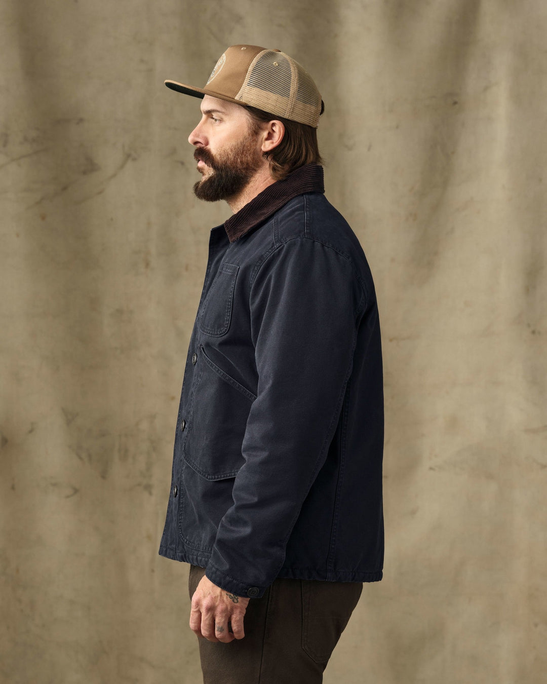 Filson Insulated Canvas Outfitter Jacket Dark Navy Blu - foto 3