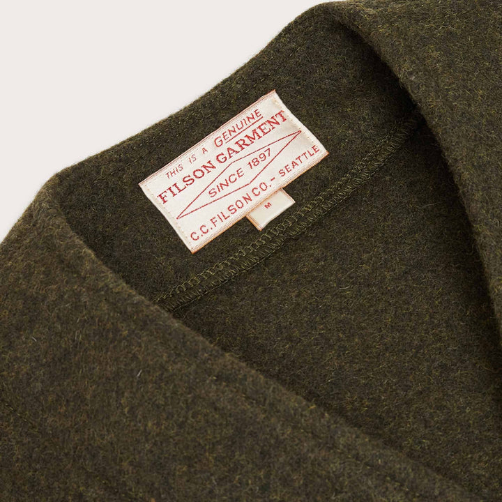 Filson Mackinaw Wool Vest Forest Green Verde - foto 3