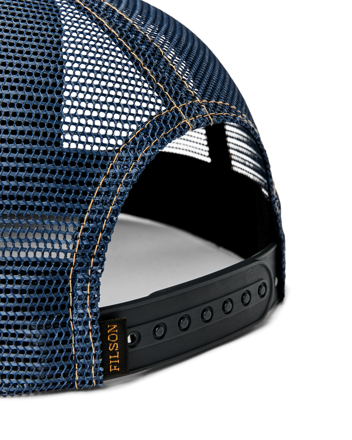 Filson Scenic Trucker Mesh Cap Indigo Blu - foto 3