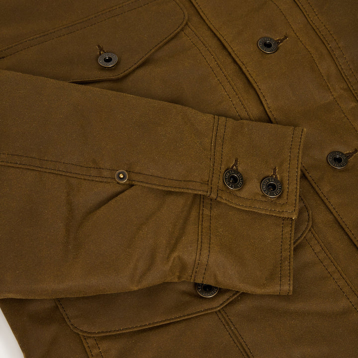 Filson Shelter Cloth Journeyman Jacket Dark Tan Marrone - foto 3