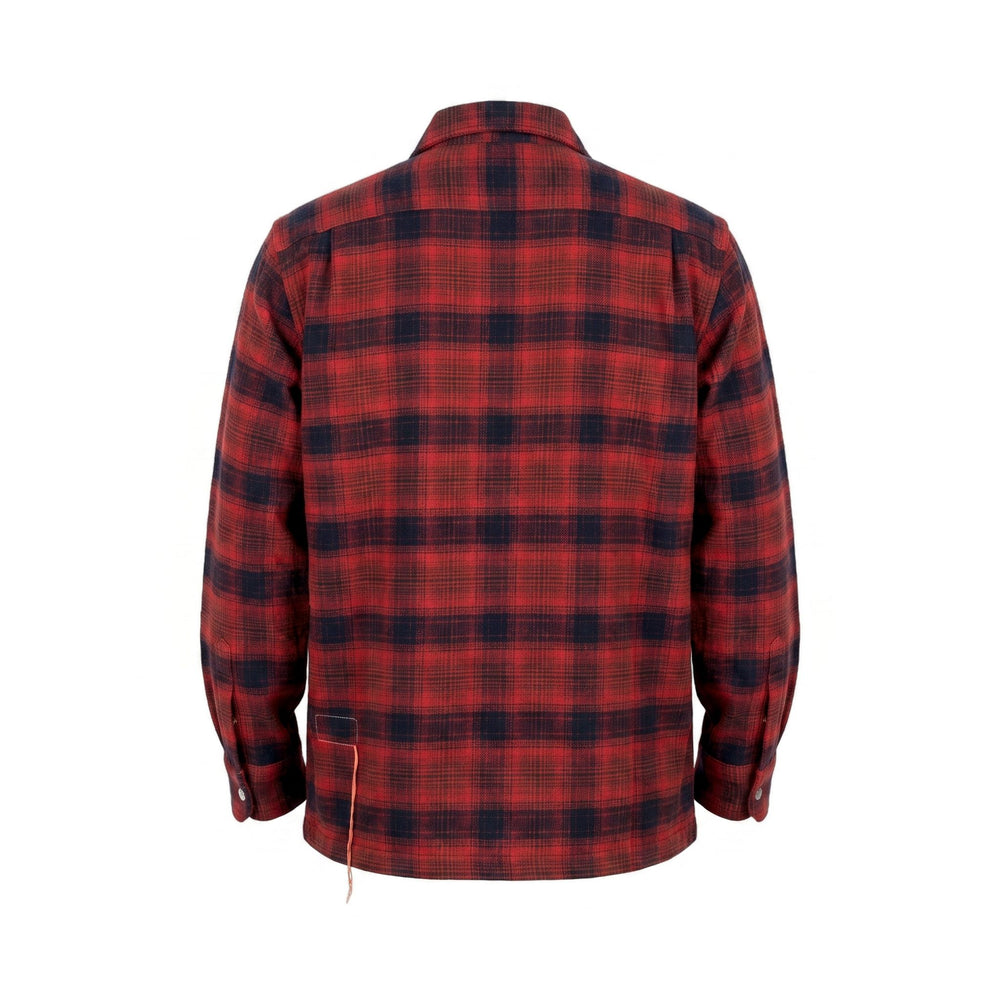 Fortela BAKER CAMICIA BOWLING COTONE A QUADRI RED Rosso - foto 2